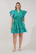 Load image into Gallery viewer, Floral Ruffle Mini Dress
