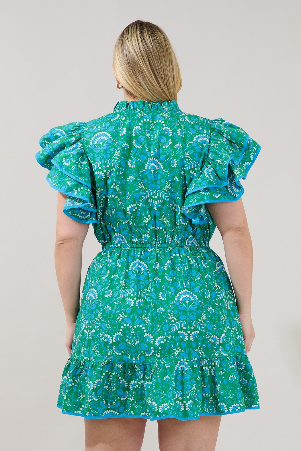 Floral Ruffle Mini Dress
