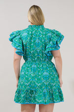 Load image into Gallery viewer, Floral Ruffle Mini Dress
