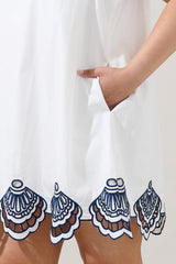 EBROIDERED MINI DRESS