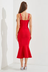 **SALE** Midi Red Dress