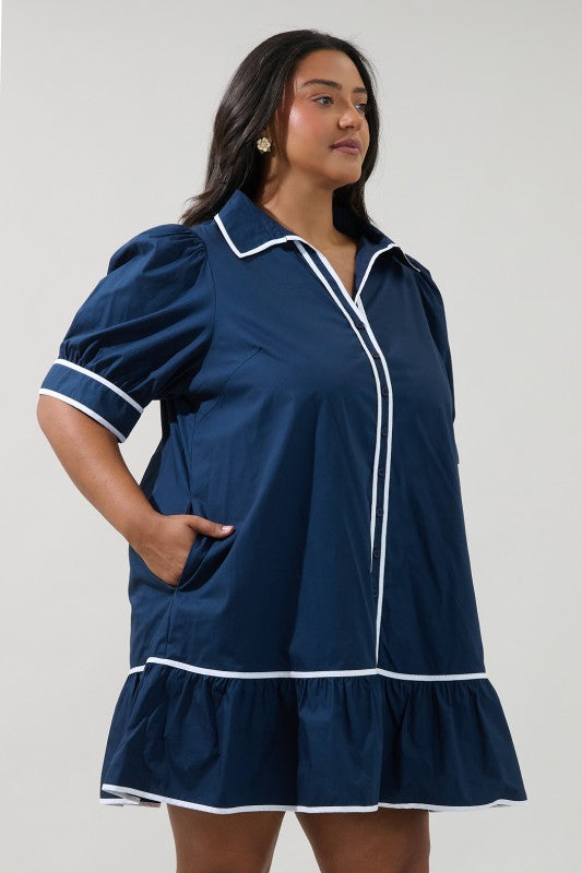 BUTTOM DOWN MINI DRESS