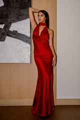 **SALE** HALTER BACKOFF DRESS