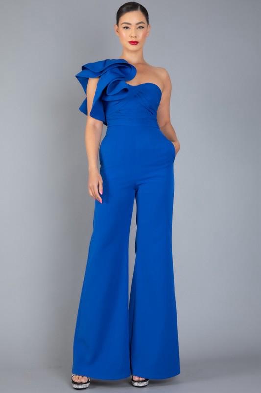 Ruffle Detail Jumsuit