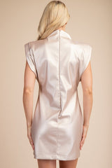 **SALE** LEATHER MINI DRESS