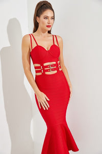 Midi Red Dress