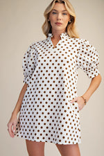 Load image into Gallery viewer, Polka Dots Mini Dress

