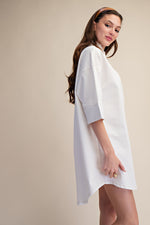 Load image into Gallery viewer, Ivory Relaxed Shirt Dress
