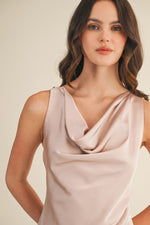 Load image into Gallery viewer, DRAPE NECK DRESS
