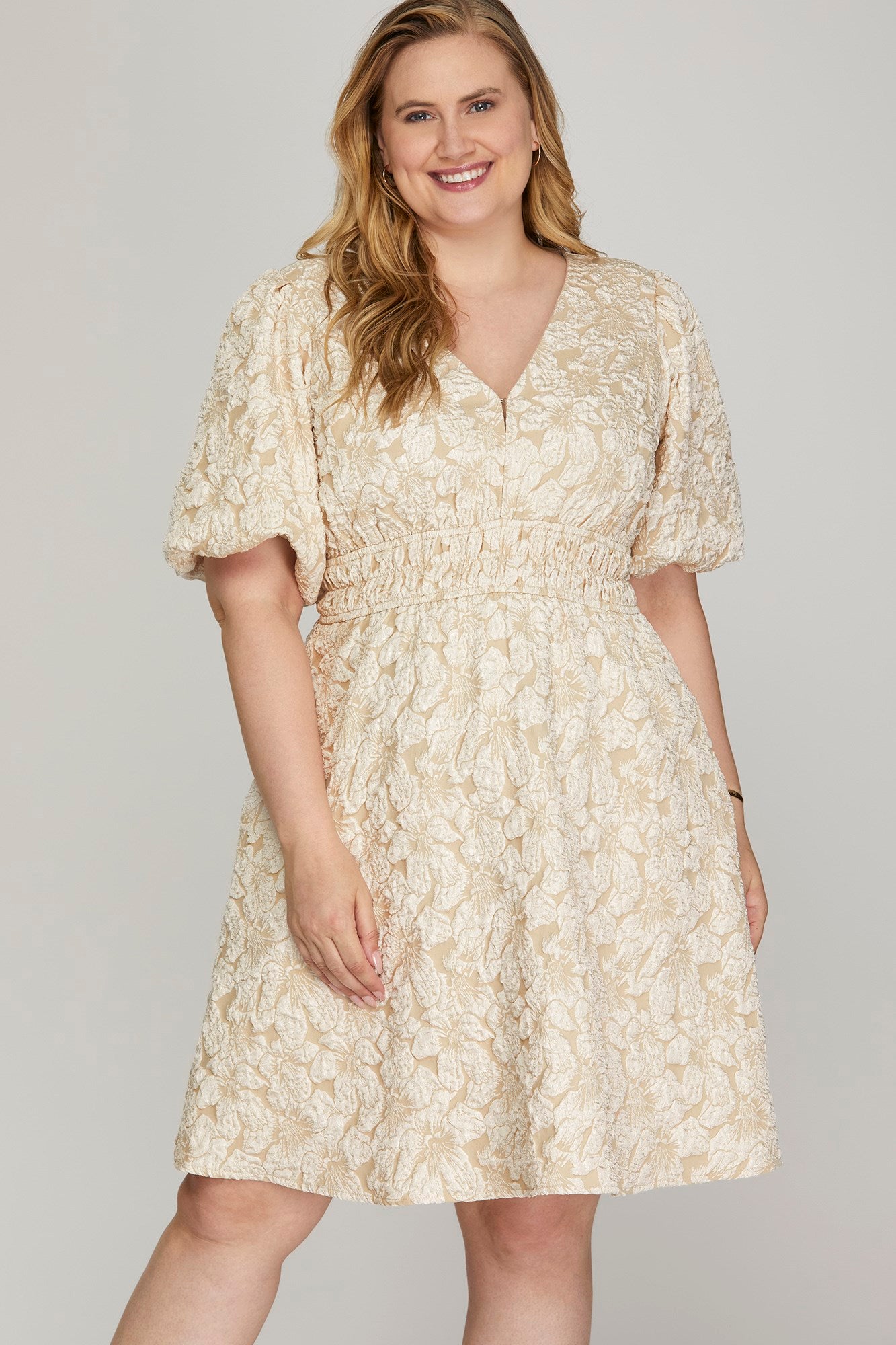 Cream Mini Dress