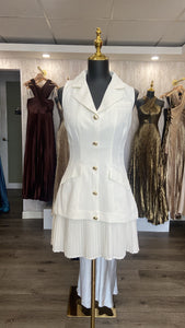 WHITE MINI DRESS