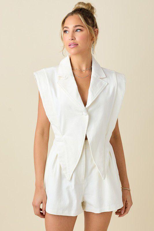 BLAZER STYLE TOP ROMPER