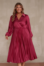 Load image into Gallery viewer, Satin midi Dress
