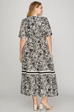 Load image into Gallery viewer, Floral Printed Midi Dress
