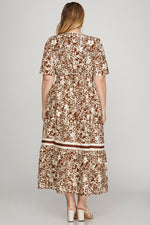 Load image into Gallery viewer, Printed Midi Dress
