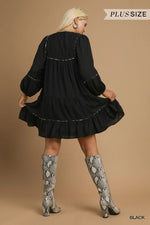 Load image into Gallery viewer, Black Tunic Dress
