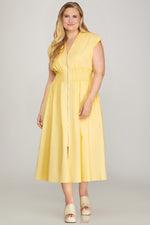 Load image into Gallery viewer, Yellow Midi Dress
