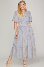 Load image into Gallery viewer, Stripes Midi Dress
