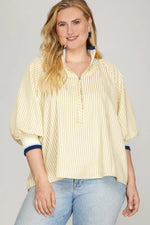 Load image into Gallery viewer, #22 Striped Blouse

