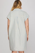 Load image into Gallery viewer, Stripe Mini Dress
