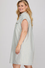 Load image into Gallery viewer, Stripe Mini Dress
