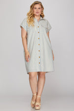 Load image into Gallery viewer, Stripe Mini Dress
