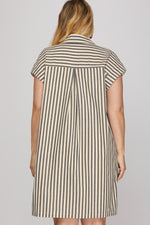 Load image into Gallery viewer, #4 Navy Stripes Dress
