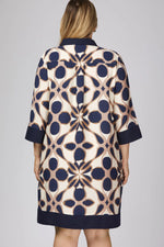 Load image into Gallery viewer, Navy Printed Dress
