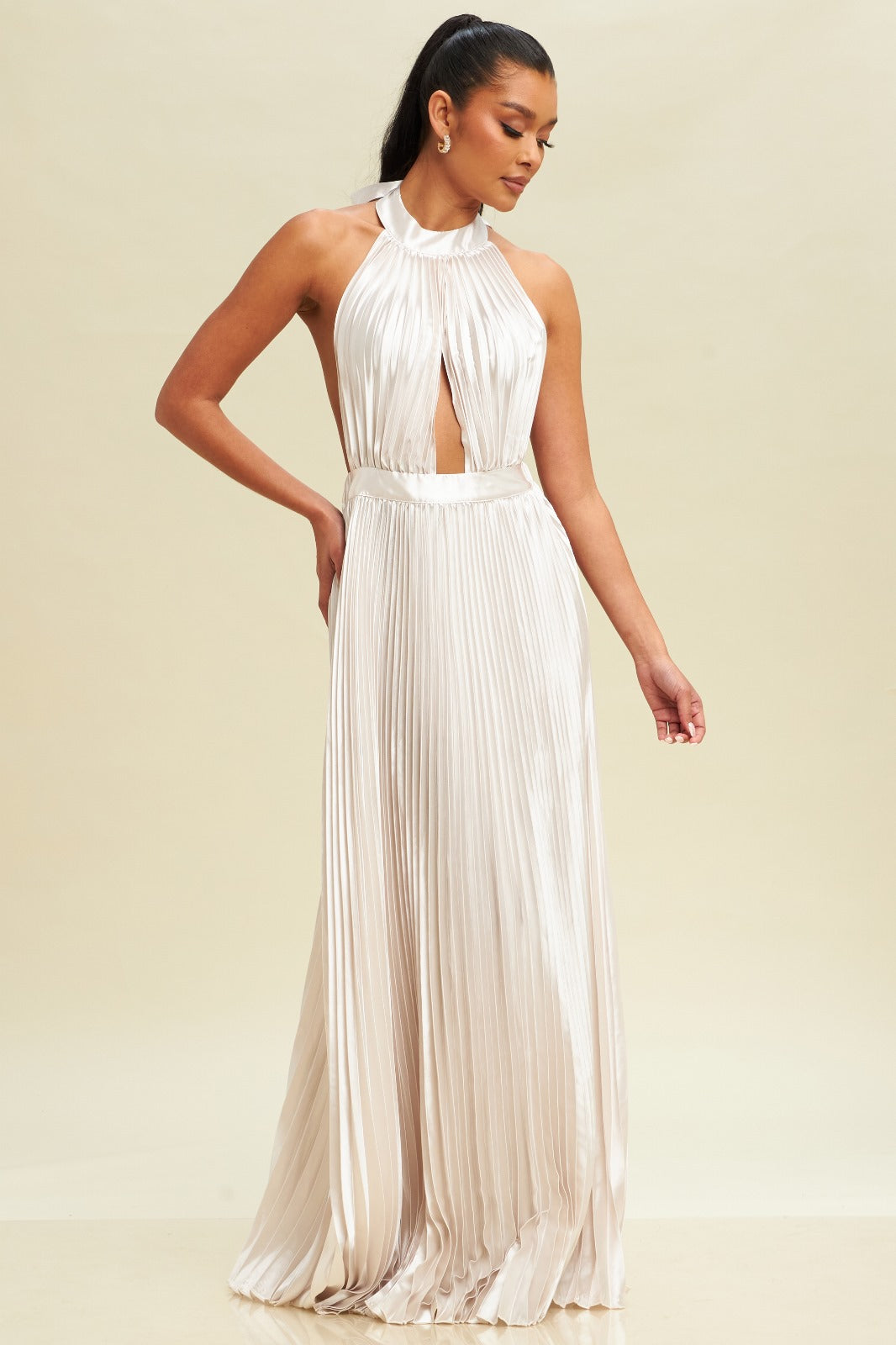 Pleated Maxi Dress