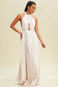 Pleated Maxi Dress