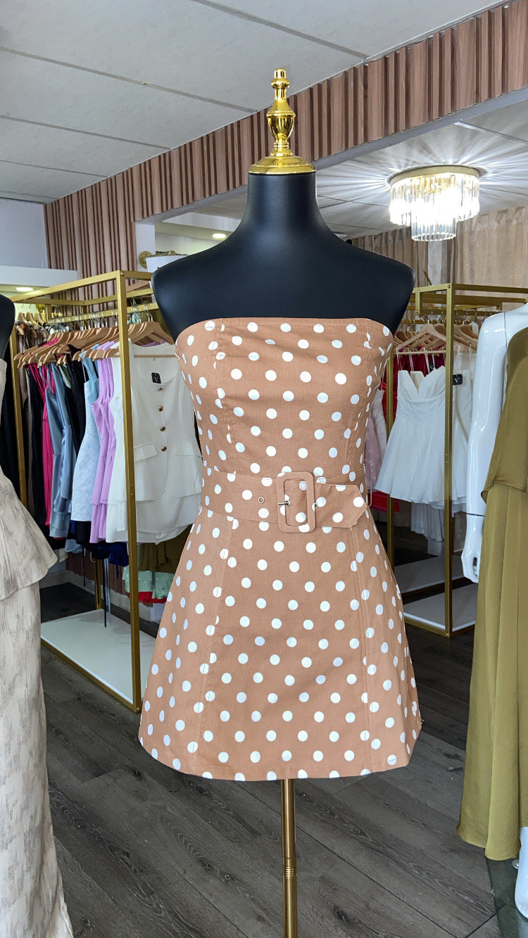 POLKA DOTS MINI DRESS