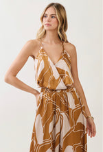 Load image into Gallery viewer, SAHARA GEO CAMI CROP TOP
