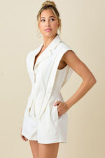 Load image into Gallery viewer, BLAZER STYLE TOP ROMPER
