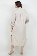 Load image into Gallery viewer, #8 Beige Dots Details HI LO Dress
