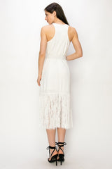 **SALE** FRINGES MIDI DRESS