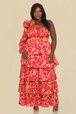 Load image into Gallery viewer, Satin One Shoulder Dress
