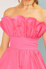 Load image into Gallery viewer, **SALE** SLEEVELESS TOP RUFFLE MINI DRESS
