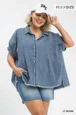 Load image into Gallery viewer, Denim Oversized Top
