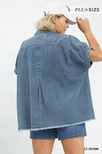 Load image into Gallery viewer, Denim Oversized Top
