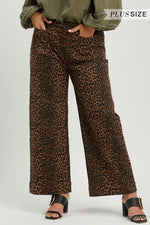 Load image into Gallery viewer, Leopard Print Wide Leg Pants
