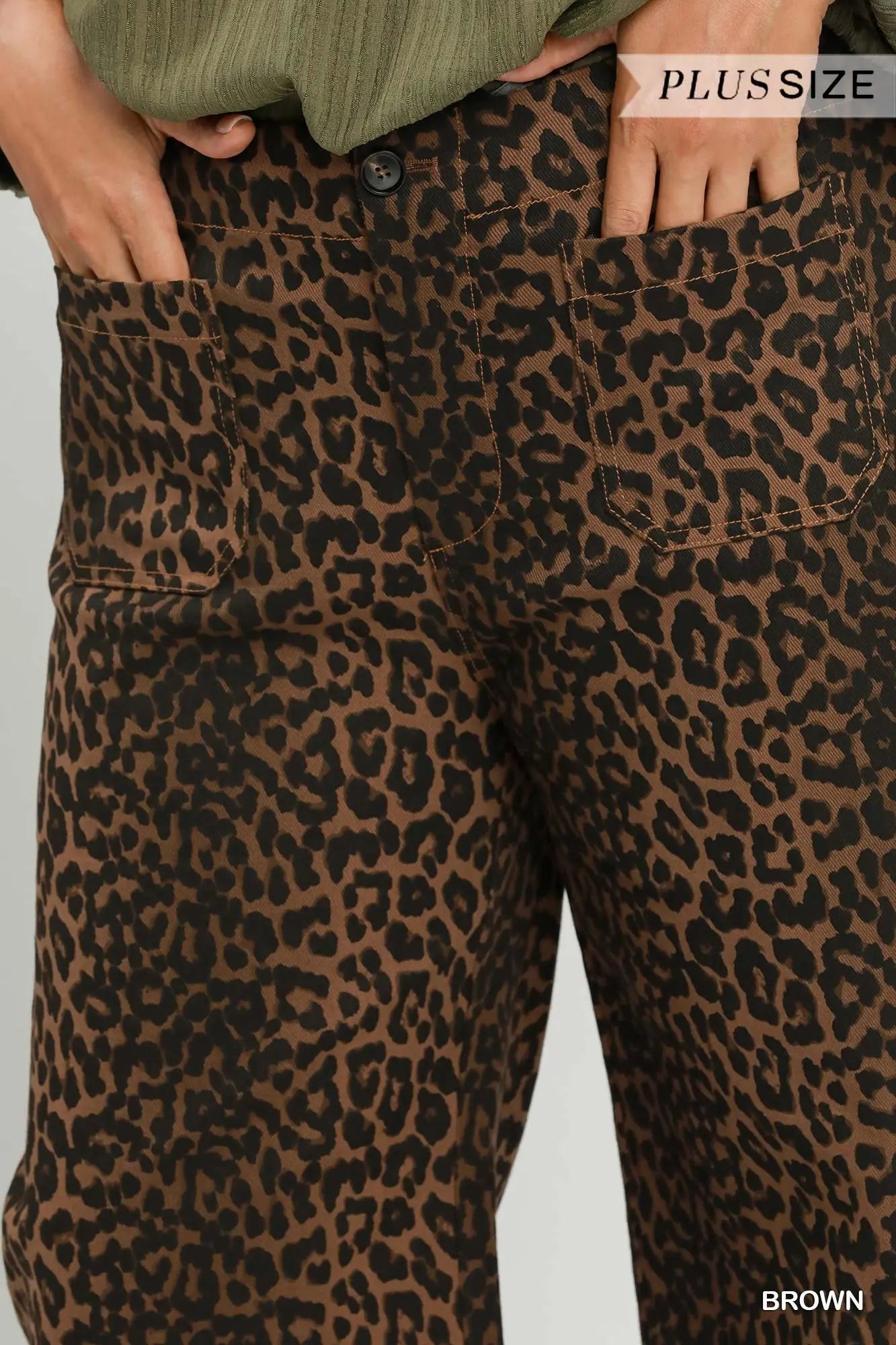 Leopard Print Wide Leg Pants