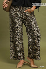 Load image into Gallery viewer, Leopard Print Wide Leg Pants
