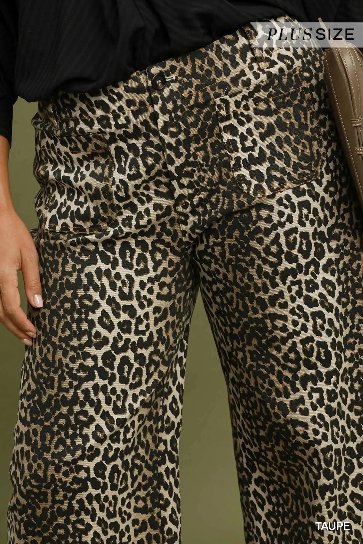 Leopard Print Wide Leg Pants