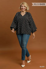 Load image into Gallery viewer, Polka Dots Blouse
