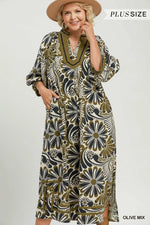 Load image into Gallery viewer, Printed Midi Dress
