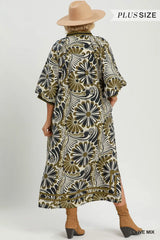 Printed Midi Dress