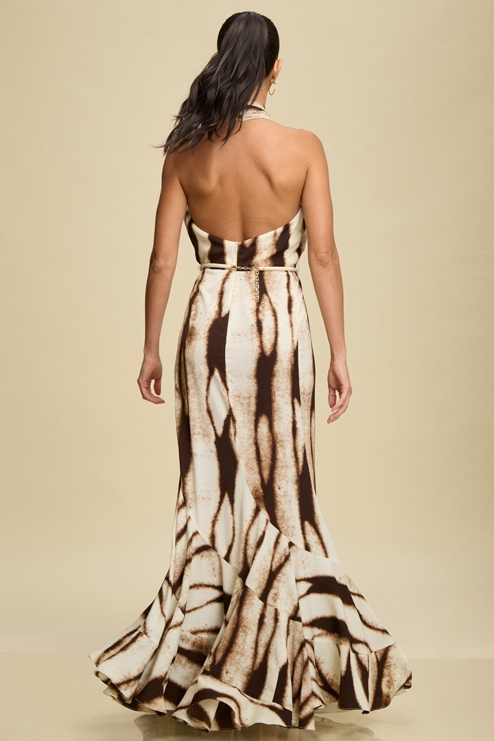 HALTER MAXI DRESS