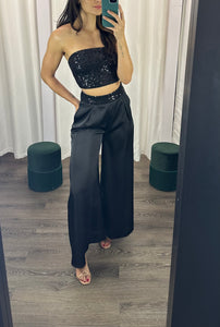 Sequins Top & Palazzo Pants