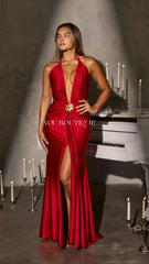 **SALE** HALTER BACKOFF DRESS