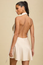 Load image into Gallery viewer, HALTER SATIN DRESS
